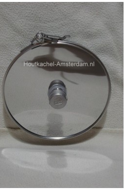 Dubbelwandig Deksel RVS met condensafvoer Ø 150 mm